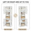Armoire de rangement pour salle de bain avec 2 tablettes ouvertes-771414511
