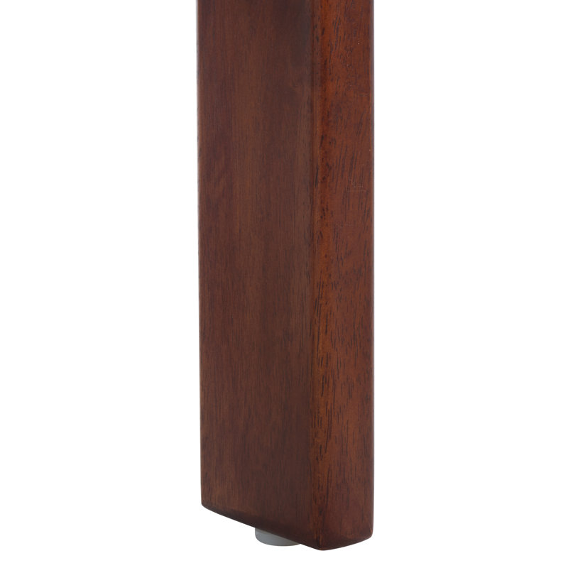 Cayde Boucle Dining Chair, Walnut, Gray