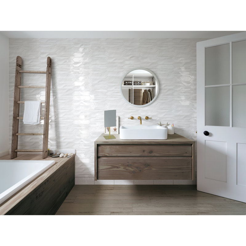 Radene Rectangle Mirror, Brushed Brass
