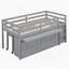 Lit mezzanine avec bureau d'écriture rétractable Kehlanie-1075676723-1075676722
