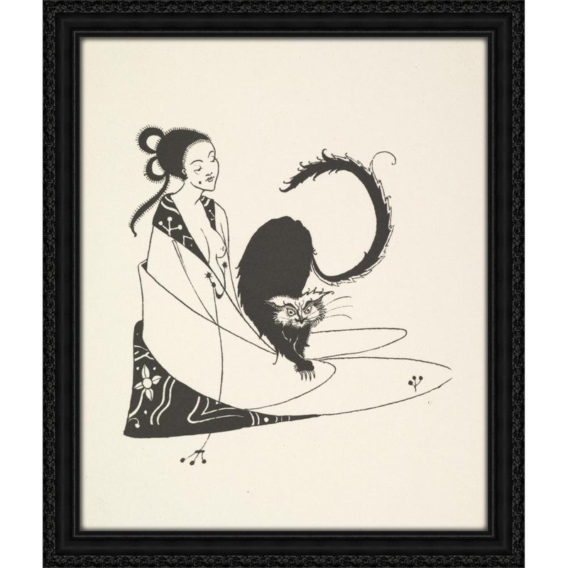 Grotesques par Aubrey Beardsley 4 (années 1910), H 31 po x l 26 po