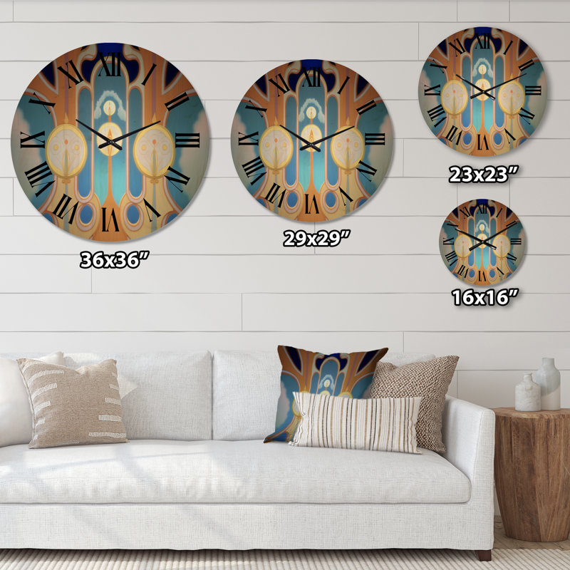 Horloge murale surdimensionnée en bois, Petit