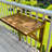 Jceon Rectangular Acacia Outdoor Folding Balcony Table