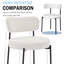 Ensemble de 2 chaises de salle à manger Boucle, ensemble de 2 chaises de cuisine avec coussin et dossier incurvé pour le salon-1144229063