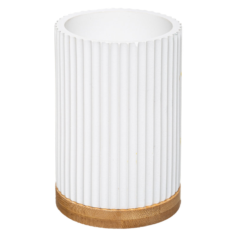 Modern Bathroom Accessory Set, White