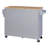 Kitchen Cart With Internal Storage Space, Grey-blue, Keep Your Essentials Organized Stable Wheels, Smooth Movement In-2144901269