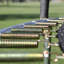 Trampoline extérieur rond 10 pi avec enceinte Skywalker Trampolines - vert