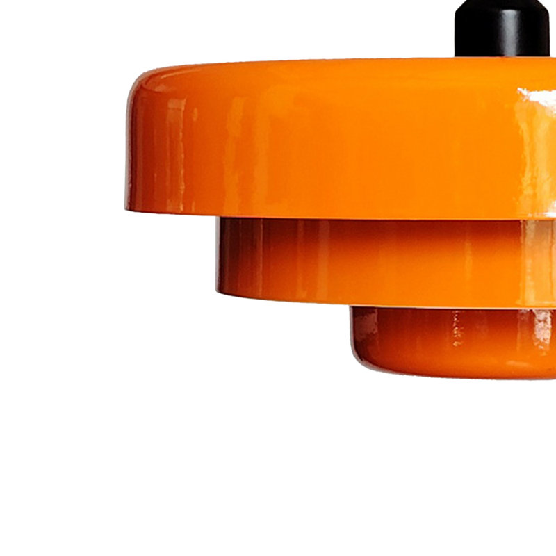 1 - Light Chrome Pendant, Orange