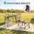 Robust Camp Table, Foldable Table, Portable Table With Two Adjustable Heights