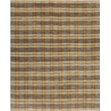 Textures Hand Knotted Wool Area Rug in Chocolate/Gray