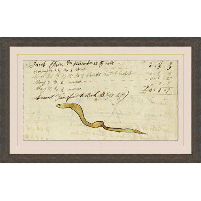 Snake - Mennonite Ledger Drawing Giclee Print