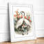 Heart of Cranes Botanical - Framed Print-1522068271-1522068272