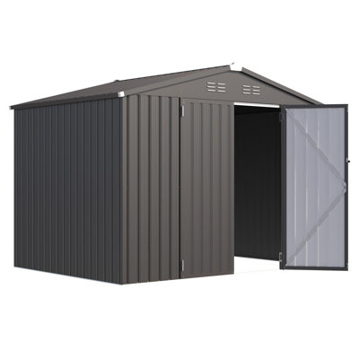 8 Ft. W x 6 Ft. D Metal Storage Shed