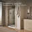 Elate Tall Sliding Shower Door, 75-1/2-In H X 44-1/4 - 47-5/8-In W, With Heavy 5/16-In Thick Crystal Clear Glass-55870975