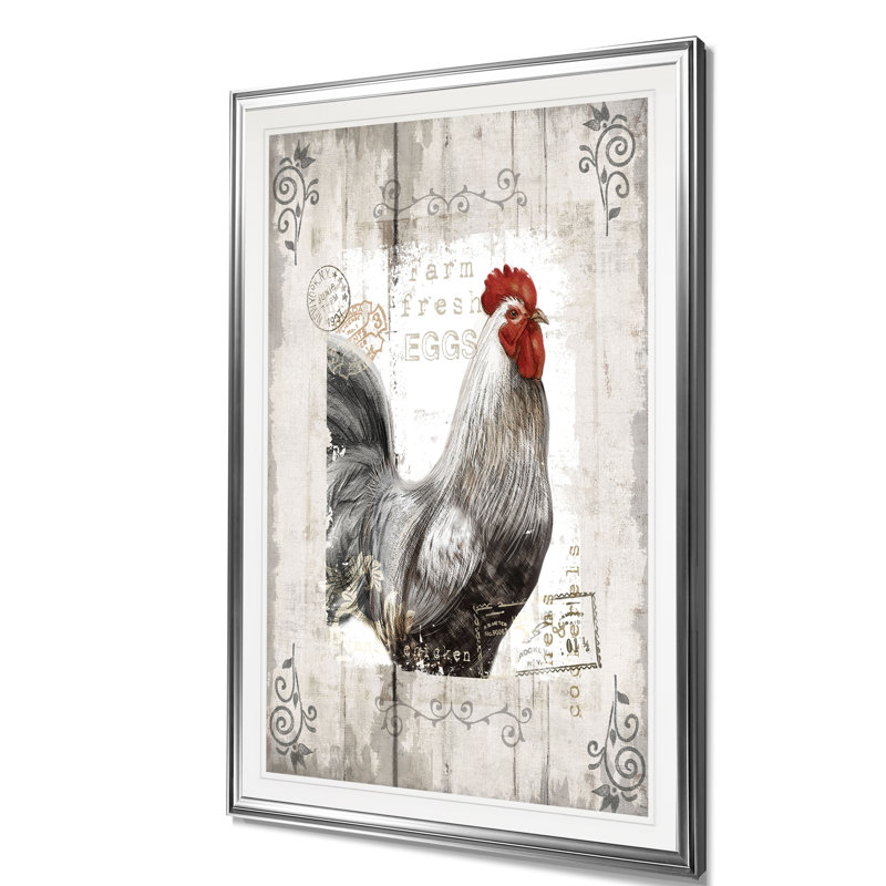 «Farm Fresh», reproduction, H 36 po x l 26 po x P 1,5 po, Cadre argenté