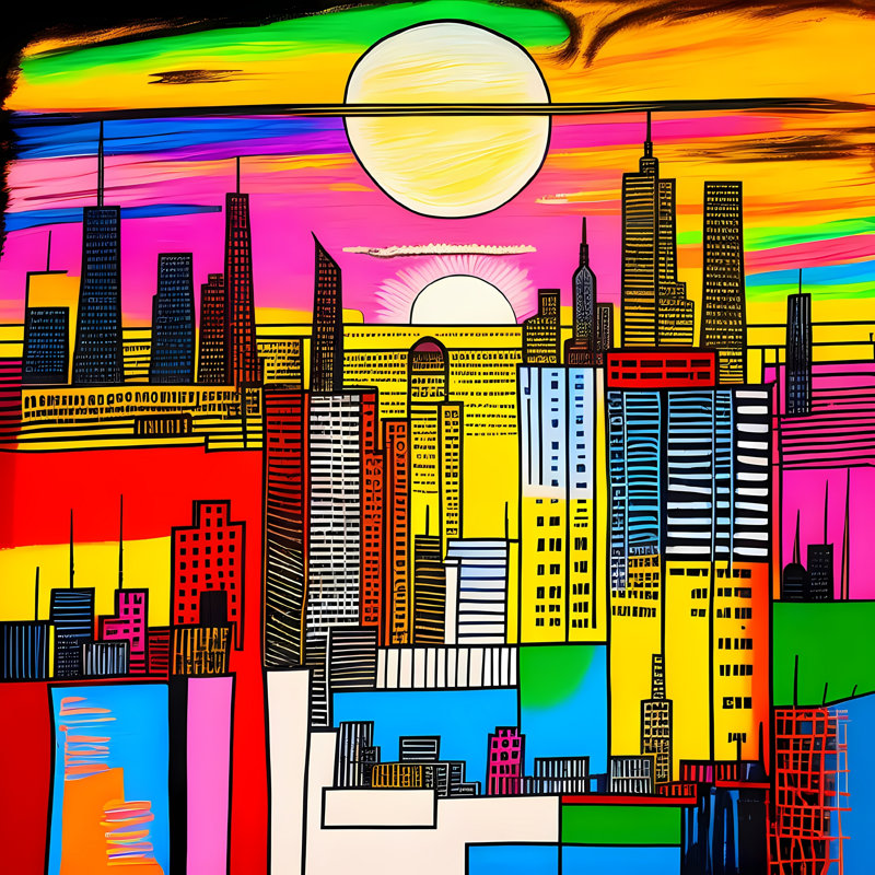 Metropolitan Sunshine, 24" H x 24" W