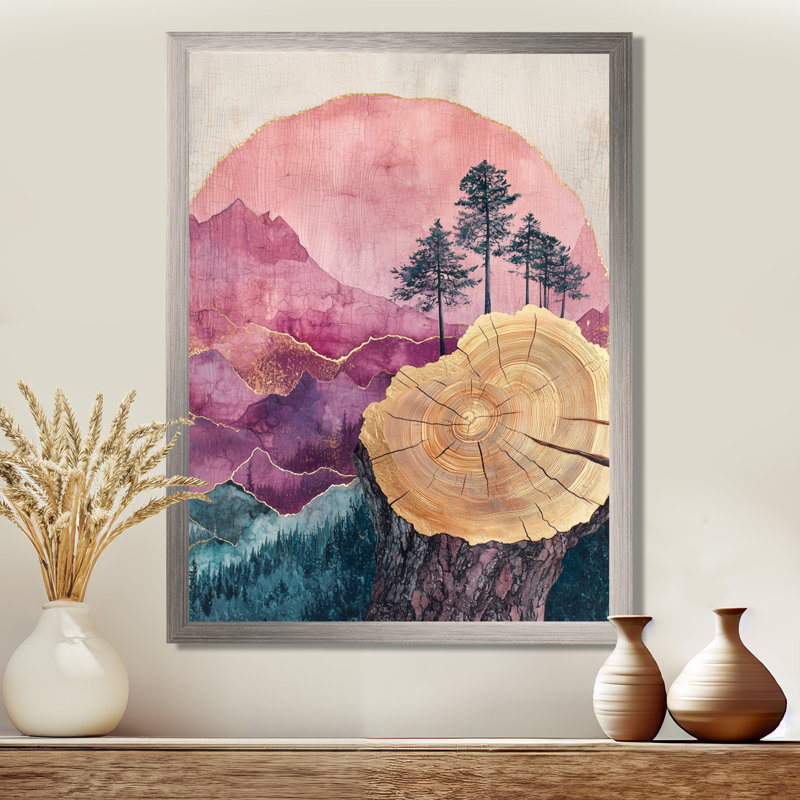 Benally - paysages, art mural sur toile, H 32 po x l 16 po, Argent argent, Reproduction encadrée d'une seule photo