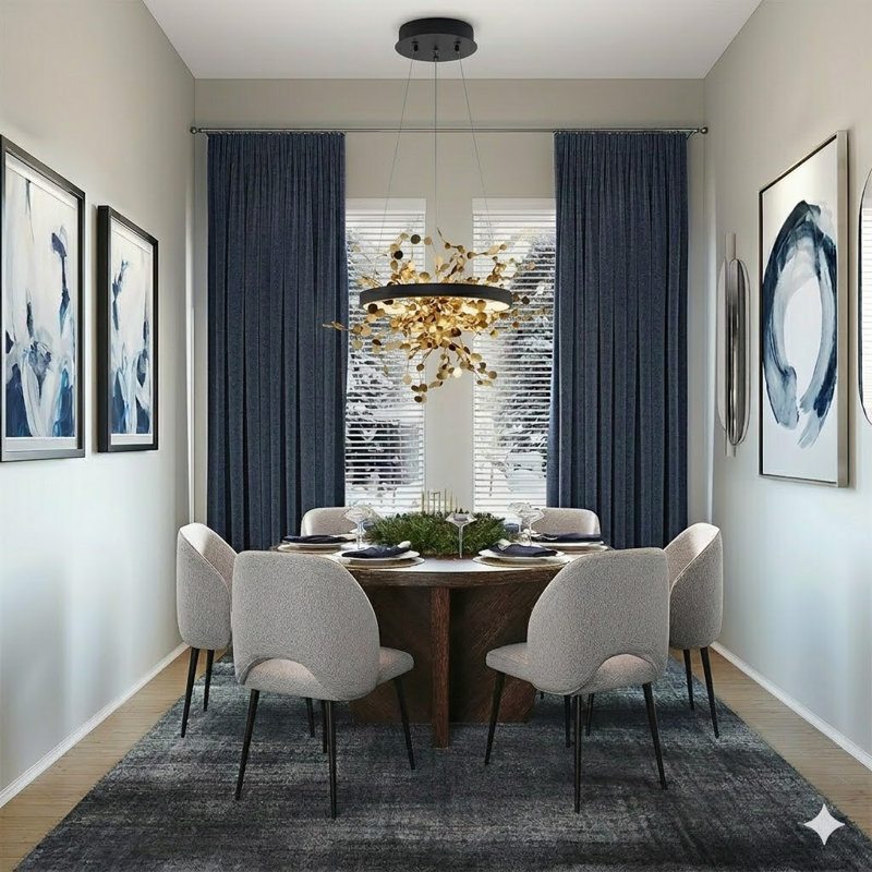 Modern LED Round Halo Confetti Chandelier , Sand Black, Yes