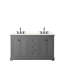Meuble-lavabo double autoportant 60 po avec plateau Avery-98251173-98251172-98251171