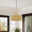 Luminaire suspendu feuille d'or antique 1 lumière Weavington-121436189