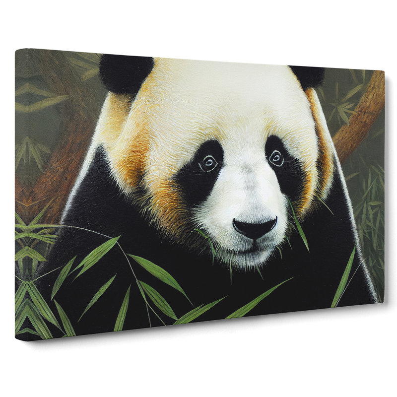 Masterful Panda - Wrapped Canvas, 50cm H x 76cm W x 3cm D