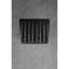 Pomme de douche en acier inoxydable 304 - Cascade ultra-mince avec buses autoportantes, noir mat, pluie domestique de base 10,01 po Hauteur du produit pour-118625445
