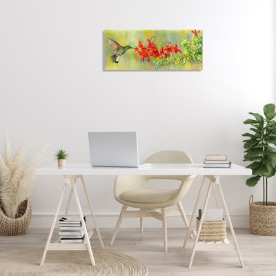 "Quick Sip Hummingbird", art mural par Christine Reichow