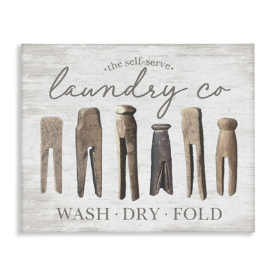 Art mural sur toile Rustic Laundry