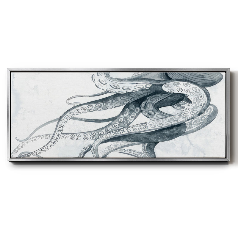 Octoipi II- Framed Canvas, 20" H x 50" W