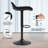 Black Standing Desk Stool, Height Adjustable Standing Desk Chair, Ergonomic Sit Stand Stool With Footrest, 360° Swivel Leaning Stools For Office Home-1328489933