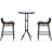 Outsunny 3 Piece Bar Height Outdoor Bistro Set For 2