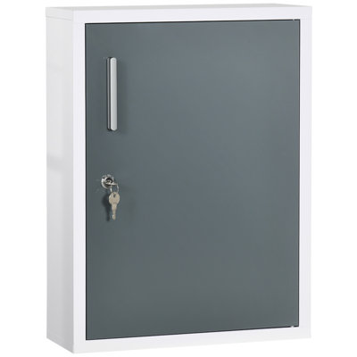 Kleankin Bathroom Medicine Cabinet With Shelves Inside & On Door