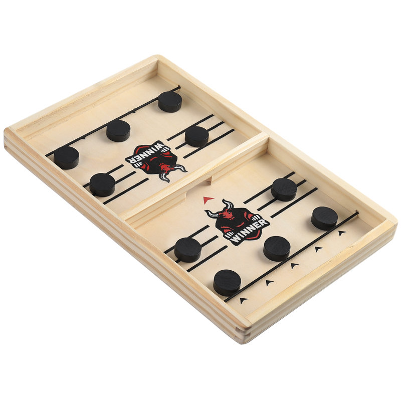 Jeu de hockey sur table en bois