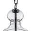 Luminaire suspendu simple en verre transparent 1 lumière Kazal-1088764126