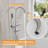 45"H Freestanding Brushed Nickel Tub Faucet With Handheld Shower | 360° Swivel Spout, 3.9GPM Flow, 304 Stainless Steel, CUPC Certified-124301342