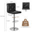 Nerisse Swivel Upholstered Adjustable Height Counter Stool with Metal Frame-1421637654