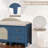 43.5"W Shoe Storage Bench, Shoe Storge With 2 Drawers And 2 Rattan Door-1441068420