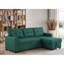 Canapé modulaire convertible avec méridienne et rangement coulissants, lin, coussins de dossier amovibles, canapé-lit simple pour invités d'une nuit, largeur de 82 po, profondeur de 53 po, hauteur de 34,5 po, tissu d'ameublement de 190,5 lb-429163605