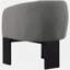 Fauteuil d'appoint rembourré brun Maciel