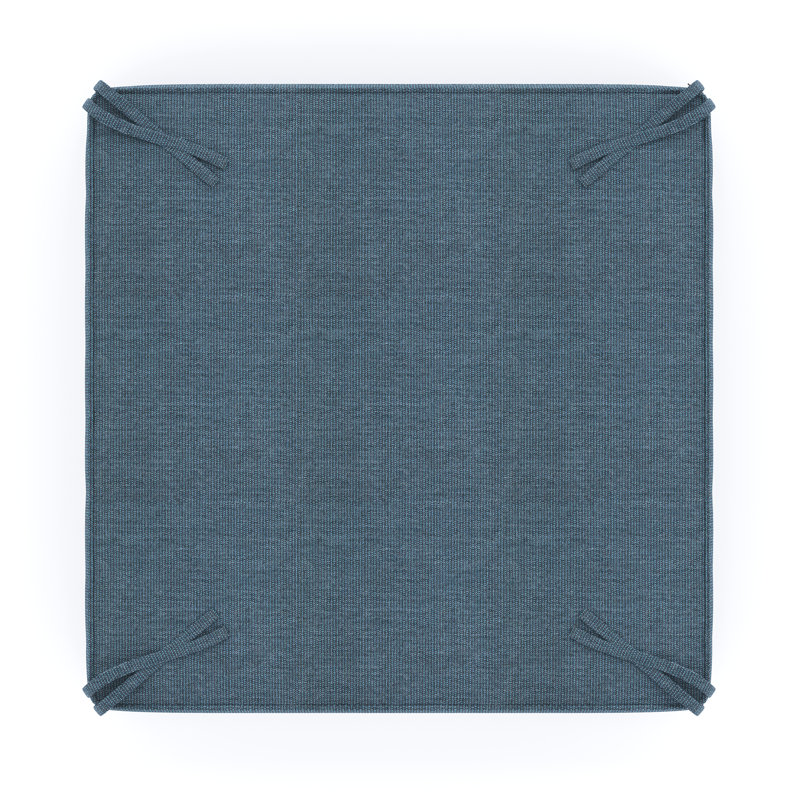 Sunbrella® Outdoor Ottoman Cushion, Spectrum Denim Sunbrella®