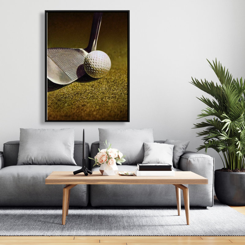 Golf Closeup Print On Canvas