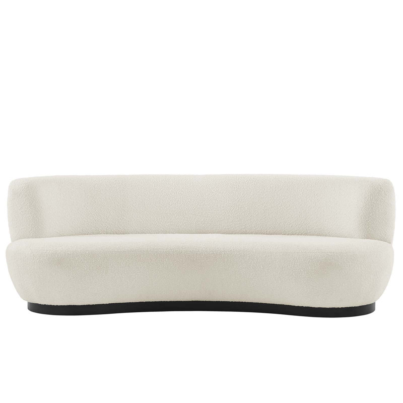 Canapé Modway Kindred Boucle, Noir