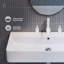 Lavabo de salle de bain mural 36 "avec trous espacés 8" Carre