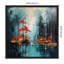 «Dense Forest» par Tradelink inhouse artist, reproduction d'art sur toile encadrée