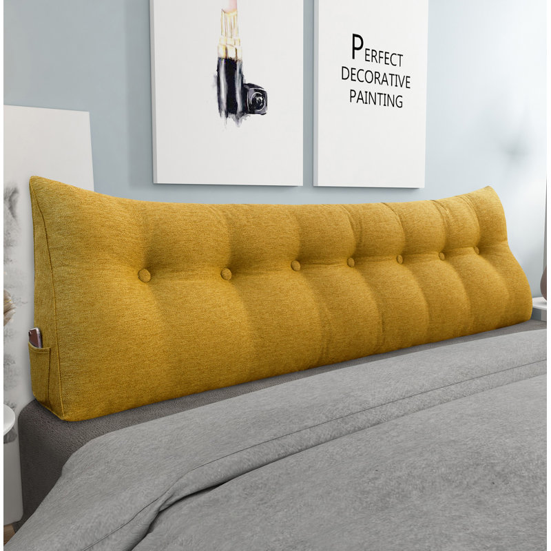 Cushion, 50cm H x 200cm W, Yellow