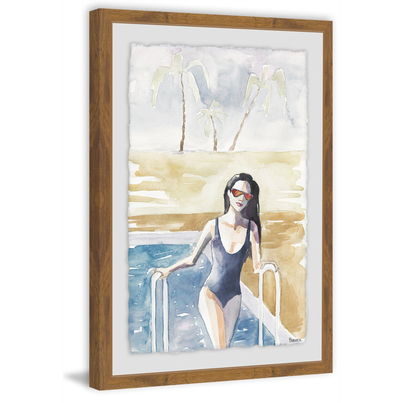 «Pool in Paradise» - reproduction de cadre photo, H 18 po x l 12 po x P 1,5 po