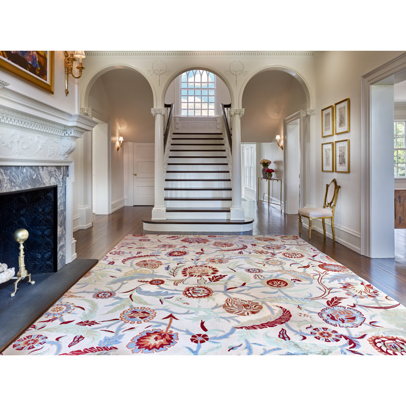 Classic Floral Area Rug, Rectangle 3' x 6'