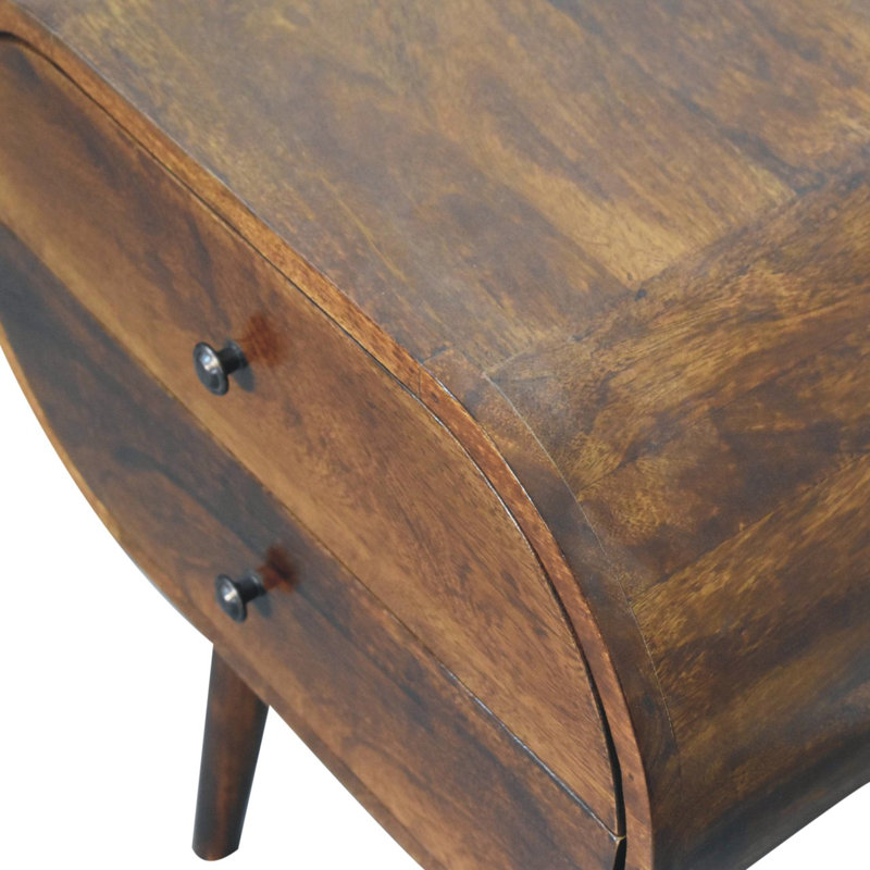 Table de chevet en bois massif Vogel