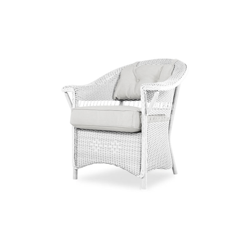 Nantucket Outdoor Dining Armchair, White, Serene Spa