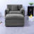 Spacious Chenille Recliners, Grey Upholstery For Modern Living And Bedroom